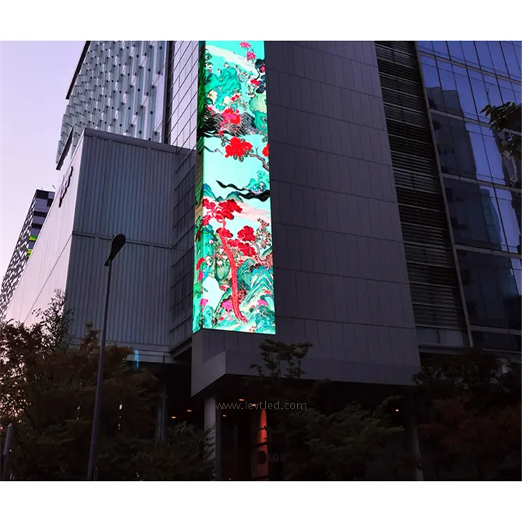 Levt led וילון תצוגת סין יצרן עיצובים מעוקל וידאו קיר