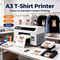 Imprimante numérique DTG entièrement automatique Reeleyin 28x41cm avec écran tactile, Ethernet/Wi-Fi pour T-shirts, sweats à capuche, etc.