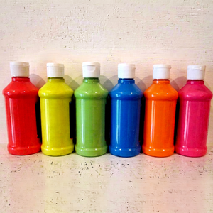 Peinture néon fluorescente en bouteille, fournitures d'art luminescentes 8oz, peinture corporelle lavable qui brille sous lumière UV - Product Image 1