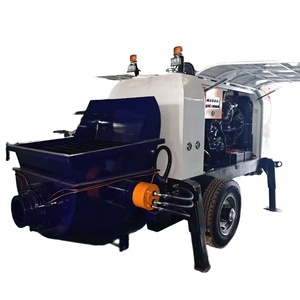 Neuer Dieselbetriebener Betonmischer-Pumpenwagen mit Motor für Zement- und Mörtelausbringung, Hochleistungs-Anhänger für Bauarbeiten - Product Image 3