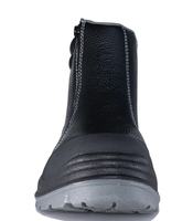Bottes de sécurité mi-montantes ACE pour l'automne/hiver, avec fermeture éclair, embout en acier et embout composite anti-perforation, idéales pour le travail en usine et la construction.