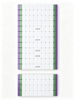 Jeu de Mahjong Américain de Luxe Moderne Superposé Violet Prune Foncé avec Tuiles Danse du Lion et Singe Joker Portable
