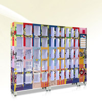 Distributeur automatique commercial 24h/24 et 7j/7 pour peluches, adaptabilité multi-produits, 20+30 compartiments, distributeur automatique combiné avec casiers