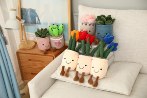 Hot Selling Yulip Plushie Potted Plants Soft Home <b>Sofa</b> Decoration Flower Cactus Dolls Novelty <b>Stuffed</b> Toys Ready to Ship - Product Image 6