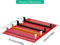 Testeur de mémoire RAM DDR3 DDR4 DDR5 RDIMM UDIMM avec indicateurs LED, carte de diagnostic pour ordinateur de bureau, matériau PVC, en stock