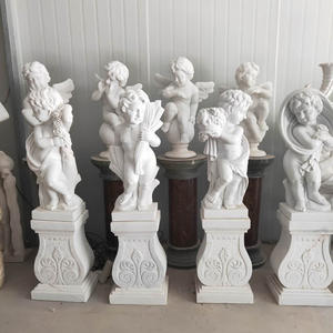 Statues d'anges en pierre antique, figurines en marbre, sculpture d'<span class=keywords><strong>ange</strong></span> pleurant <span class=keywords><strong>triste</strong></span> pour cimetière - Product Image 5