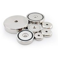 Aimants en néodyme super puissants de 25 mm, petits aimants en pot fraisés robustes pour outils industriels, cuisine et maintien du bois