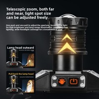 Lampes frontales LED laser haute puissance 15W, direct usine, avec 3 batteries, pour patrouille de sécurité, OEM