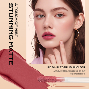 Gloss à lèvres mat velouté, imperméable, hydratant, haute pigmentation, longue tenue, texture soyeuse, maquillage pour les lèvres, marque privée - Product Image 2