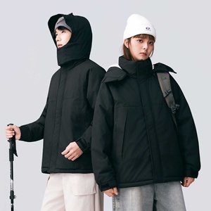 Giacca con Cappuccio Impermeabile Traspirante Antivento in <span class=keywords><strong>Tex</strong></span> con Cerniera per Escursionismo e Alpinismo - Vestibilità Ampia Invernale/Primaverile/Autunnale - Product Image 2