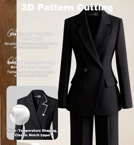 <span class=keywords><strong>Traje</strong></span> de Mujer, Corte Regular, Anti-Pilling, <span class=keywords><strong>Traje</strong></span> a Medida para Estilo Ejecutivo y Seminarios de Desarrollo Profesional - Product Image 5