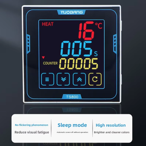 TUOBANG TS800 온도 조절기, 시간 측정 LCD 터치스크린 LED 디스플레이 PID 온도 조절기, 핫 스탬핑 기계용 - Product Image 4