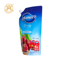 Sac d'emballage en plastique imprimé personnalisé pochette à bec Doypack pour savon liquide lessive détergent