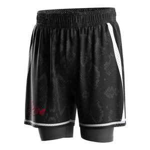 Shorts d'entraînement de basketball avec doublure de compression anti-frottement et évacuation de l'humidité, sans doublure supplémentaire pour l'entraînement décontracté - Product Image 1