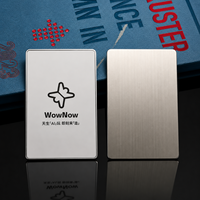 Individuelle Smarte NFC-Metall-Visitenkarte Edelstahl VIP-Mitgliedskarte mit Lasergravur und QR-Code