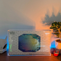 Étui de présentation moderne et portable en acrylique pour la collection Ultra-Premium Pokémon Terapagos EX (UPC) – Pack de boosters anglais facile à assembler