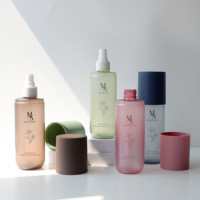 Flacon pulvérisateur en plastique de 250 ml, forme capsule unique et colorée, pour les soins cosmétiques du corps, du visage et de la peau