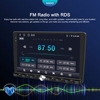 9 pouces 1 Din Android voiture stéréo universel Auto Carplay bouton de contrôle FM musique vidéo GPS amplificateur d'aide à l'inversion
