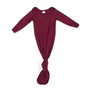 Ropa de manga larga para bebé recién nacido, rayón, lazo de bambú, vestidos anudados, sacos de dormir de rayón - Product Image 6