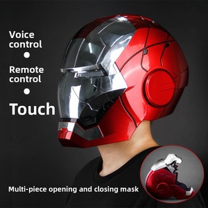 Casco <span class=keywords><strong>de</strong></span> <span class=keywords><strong>Iron</strong></span> <span class=keywords><strong>Man</strong></span> Jarvis con Control por Voz, Máscara Eléctrica Portátil con Apertura/Cierre Automático, Juguete con Protector Facial - Product Image 2