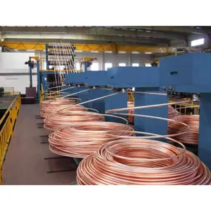 copper continuous cast machine copper/brass/bronze wire horizontal continuous casting machine