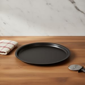 กระทะพิซซ่าอะลูมิเนียมทรงกลมสีดำ Excelsa ขนาด 32 ซม. อุปกรณ์ทำพิซซ่า - Product Image 3