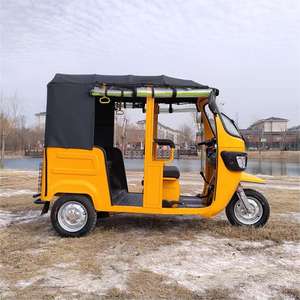 2025 kedatangan baru 5 kursi penumpang roda tiga taksi untuk Bajaj dewasa 3-Roda becak listrik besi baja tubuh terbuka 30-50km/H - Product Image 6