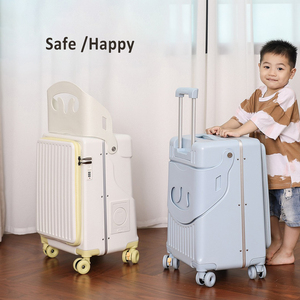 Bagages de voyage en famille Easy-Ride-on Bagages de voyage Bagages assis avec dossier de siège Cabine Bagage  TSA Lock Valise - Product Image 4