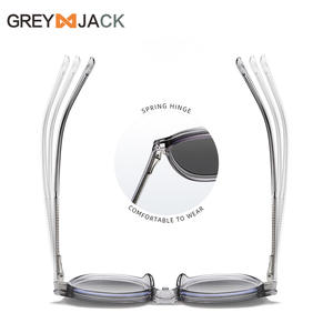 Gafas de sol magnéticas redondas Greyjack para mujer, montura Tr90, lentes TAC polarizadas Uv400, color negro - Product Image 2