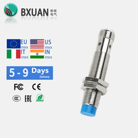 Interrupteur inductif cylindrique M12, alimentation CA, faible courant de charge pour système de contrôle automatique industriel