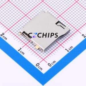 TF-CARD-Gold H1.8 SD Card / Memory Card Connector SMD Connector Self-Return Type MicroSD Card (TF Card) Card Holder 1.8mm - Product Image 1