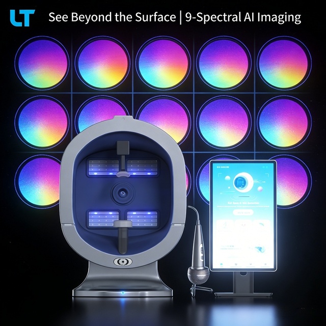 3D Intelligence Facial & Scalp Skin Analyzer System Scanner with Wrinkle Analysis 36MP US Plug for Home & Commercial Use