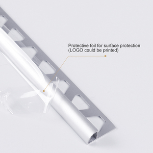 Sơn Tĩnh Điện Nhôm Tile Trim Profile For Wall Protection Foshan FSF Trang Trí Kim Loại <span class=keywords><strong>Bullnose</strong></span> Hồ Sơ Tường - Product Image 3