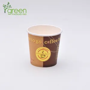 Desechable tamaño pequeño papel de taza de té de café de papel gafas