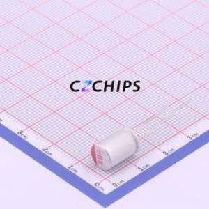 Condensador Sólido SPT1CM221F12OR, Componente de Orificio Pasante (THT), D8xL12mm 220uF 20% 16V 3.5mm - Product Image 1