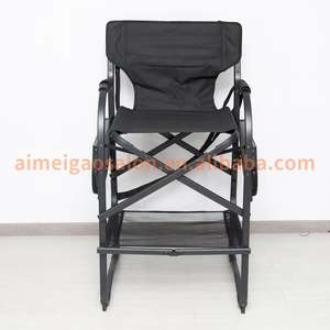 كرسي مكياج قابل للطي من سبائك الألومنيوم عالية القدم كرسي مدير رفع كرسي مزدوج مسند رأس تجاري للأثاث - Product Image 6