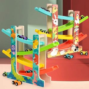 Cadeaux Montessori pour le développement précoce : Piste de course avec marteau et rampes pour bébés garçons et filles - Product Image 2