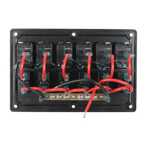 Panneau de commande universel RV à 6 interrupteurs à bascule, module de contrôle électrique marin pour bateau - Product Image 2