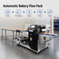 Machine d'emballage horizontale automatique pour aliments, pain, biscuits, avec alimentation par bande de 2 m, équipement d'emballage haute vitesse, prix