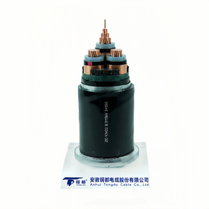 สายเคเบิลแรงดันปานกลาง 8.7/<span class=keywords><strong>15kV</strong></span> ZC-YJV22 3x150mm2 ทองแดง XLPE หุ้มเกราะเหล็ก สำหรับสายไฟฟ้าส่งในสถานีไฟฟ้าอุตสาหกรรม - Product Image 2