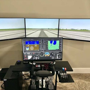 Simulateur de vol d'intérieur avec chaise de jeu d'aviation et mouvement VR pour l'entraînement et l'expérience de cockpit de vol - Product Image 4