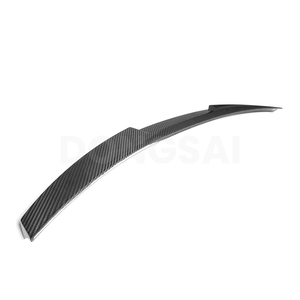 M4 stil kuru karbon Fiber arka bagaj dudak kuyruk kanat Boot Spoiler Ducktail Audi A6 S6 C8 2020 + - Product Image 1