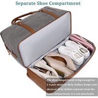 Sacs de voyage imperméables personnalisés, grands sacs de week-end avec compartiment à chaussures