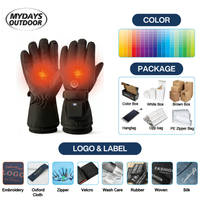 Gants chauffants électriques USB Mydays Tech, 3 réglages de température, gants chauds d'hiver pour le ski, le vélo, les sports de plein air, hommes et femmes