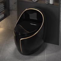 WC monobloc en céramique de luxe avec siphon intégré, design moderne, économie d'eau, pour hôtels, petits appartements, villas, salles de bain