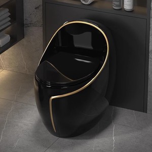 WC monobloc en céramique de luxe avec siphon intégré, design moderne, économie <span class=keywords><strong>d</strong></span>'<span class=keywords><strong>eau</strong></span>, pour hôtels, petits appartements, villas, salles de bain - Product Image 2