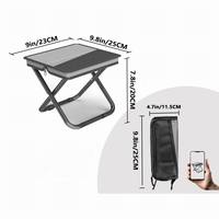 Tabouret de camping moderne en aluminium léger et portable, pliable, mini chaise de camping pour la randonnée et la pêche, utilisation en extérieur