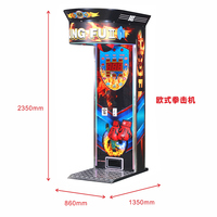 Machine de boxe électronique d'arcade de rue à monnayeur avec kits d'affichage LED pour les combats de récompense, en métal, garantie 1 an