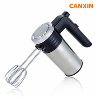 Mixer Tangan Listrik CX-6611 5 Kecepatan 200W Stainless Steel dengan Motor AC Tembaga Murni, Tombol Ejektor, Warna Dapat Disesuaikan