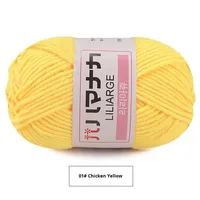 4 Brins 25g de fil de coton mélangé au lait Kit de matériel de tricotage fait à la main pour bébé pull chapeau manteau crochet chaussure